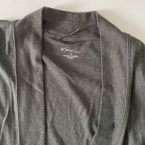 Kim Rogers Gray Knit Cardigan with Pockets - Picture 3 of 6